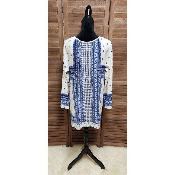 Tommy Bahama New Beach Cover-Up Small S Blue Tropical Paisley Swim Dress Resort - Picture 7 of 8